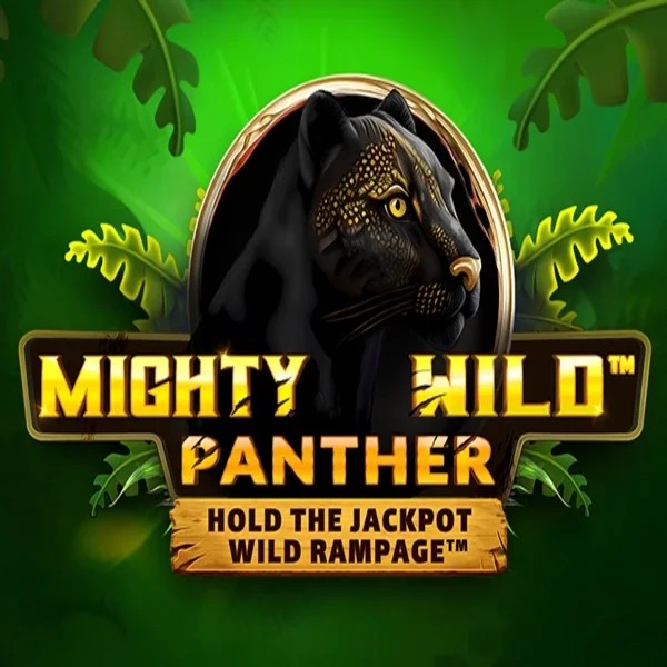 Mighty Wild Panther slot logo by Wazdan at LuckyHills Casino